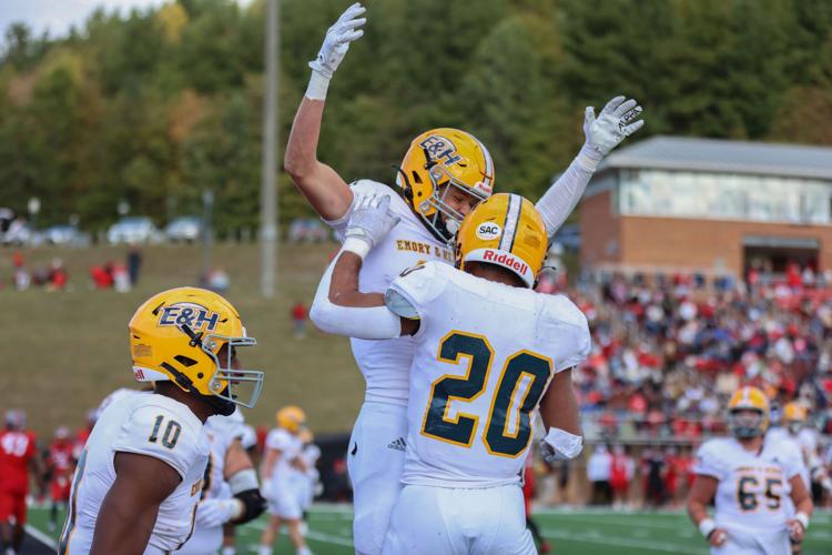 BHCSports's tweet photo. If a MVP award was given in #SWVABowl VI, Emory &amp; Henry return men Cam Peoples and Jarrell Harrison might have shared it as they each had house calls in a 41-24 win over @UVaWiseCavs:

https://t.co/VhDhnKXDIp https://t.co/qcEP8NdpdO
