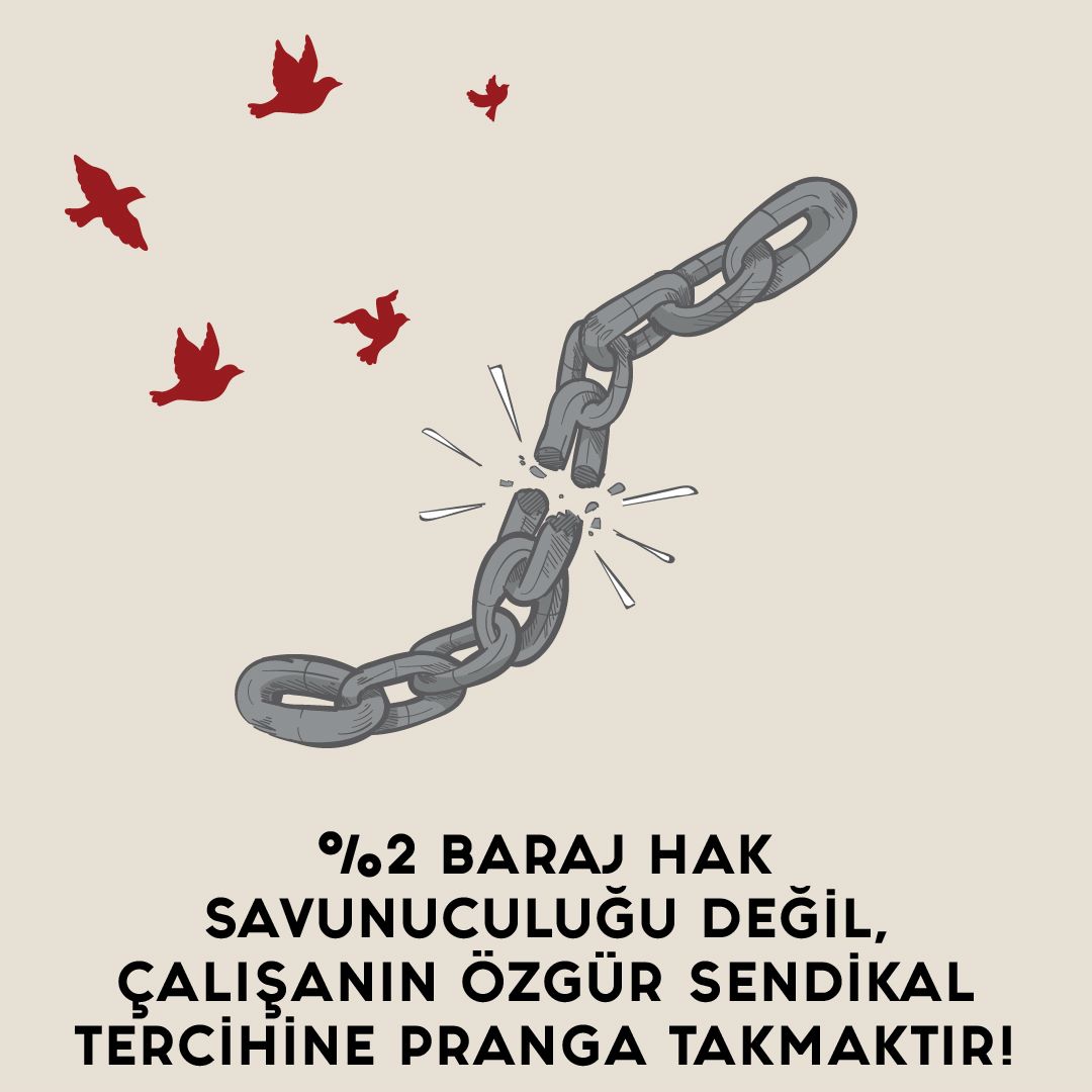 alper_ogretici's tweet photo. ÖRGÜTLENME ÖZGÜRLÜĞÜNÜ ENGELLEYEN DÜZENLEME İPTAL EDİLMELİDİR

Örgütlenme özgürlüğünün önünü kesmeyi amaçlayan, çalışanları siyasi sendikalara mahkum etme planının bir parçası olan, toplu sözleşme ikramiyesinden faydalanmak için 2021 6. Dönem toplu sözleşmesiyle konulmaya çalışılan %1'lik örgütlenme oranının aleni bir şekilde kanuna, anayasamıza ve uluslararası sözleşmelere aykırı olduğunu açıklamış ve Danıştay’a götürüp yürütmeyi durdurmuştuk. Danıştay da zaten gerekçeli kararını d açıklayarak bunun hukuki olmadığını ispatlamıştır. Anayasa Mahkemesi'nde esastan görüşülmeyi bekleyen düzenleme de bir an önce işleme alınmalı ve örgütlenme özgürlüğünü engelleyen düzenleme iptal edilmelidir.

Hal böyle iken toplu sözleşme ile yapamadıklarını kanun teklifi ile verdiren ve %2’lik örgütlenme oranının getirilmesini destekleyenler bilsinler ki anayasaya ve hukuka aykırı olan bu antidemokratik uygulama ile amacınıza kavuşamayacaksınız. 

Bu anlayışa bir ders verme zamanı gelmiş ve geçmektedir. Çalışanların ve ailelerinin umutlarını sömürenlere bunun hesabını çalışanlar soracak ve gerekli demokratik tepkilerini bu sendikalardan istifa ederek göstereceklerdir. 

Anayasaya ve yasalara aykırı biçimde yapılan bu uygulamaya ses çıkarmayanlar, ellerini ovuşturanlar, bunu bir baraj olarak görüp destek verenler tarihin sayfalarında sarı sendikal mücadelenin aktörleri olarak anılacaktır. 

Buradan bütün çalışanlara seslenmek istiyorum. Gün haklarımıza sahip çıkma günüdür. Bizleri masada görmeyenlere, sendikal tekelleşmeye çanak tutmak isteyenlere ders verme günüdür. Siyasetin gölgesinde yapılan sendikacılığın çalışanlara reva gördüğü muameleye karşı durma günüdür. Ne yaparlarsa yapsınlar kendilerinden istifa edilmeyeceğine olan inançlarını bitirme günüdür.