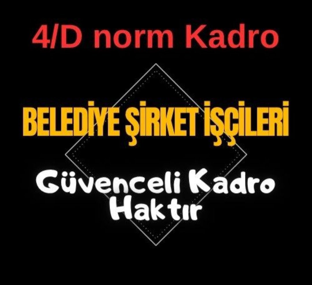 Belediye Şirket İşçilerimizin Büyük Mağduriyeti Artık Son Bulmalı <a href="/RTErdogan/">Recep Tayyip Erdoğan</a> <a href="/tcbestepe/">T.C. Cumhurbaşkanlığı</a> <a href="/iletisim/">T.C. İletişim Başkanlığı</a> <a href="/fahrettinaltun/">Fahrettin Altun</a> <a href="/csbgovtr/">T.C. Çevre, Şehircilik ve İklim Dğş. Bakanlığı</a> <a href="/TC_icisleri/">T.C. İçişleri Bakanlığı</a> <a href="/csgbakanligi/">T.C. Çalışma ve Sosyal Güvenlik Bakanlığı</a> <a href="/isikhanvedat/">Prof. Dr. Vedat Işıkhan</a> <a href="/vedatbilgn/">Vedat Bilgin</a> <a href="/jsarieroglu/">Jülide Sarıeroğlu 🇹🇷</a> <a href="/NumanKurtulmus/">Numan Kurtulmuş</a> <a href="/TBMMresmi/">TBMM</a> <a href="/TBMMGenelKurulu/">TBMM Genel Kurulu</a> <a href="/omerrcelik/">Ömer Çelik</a> #BelediyeİşçisiUnutmaz