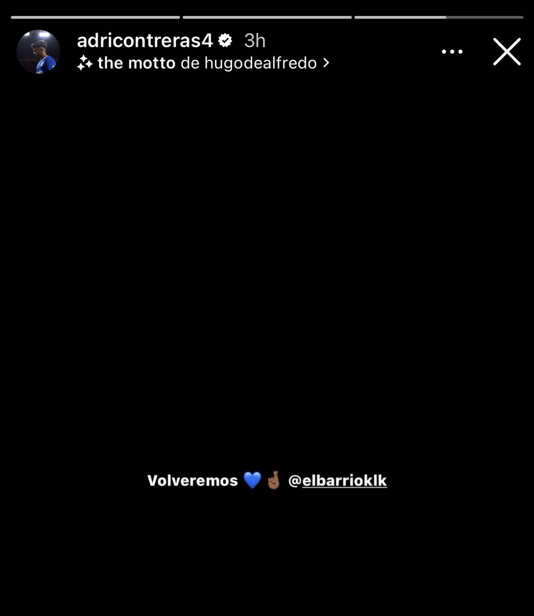 elbarrioklk_'s tweet photo. Adri lo sabe. 
Tú que estás leyendo esto lo sabes.

@elbarrioklk_ volverá.
VOLVEREMOS. 

💙🤞🏽 https://t.co/YiWITyLarB