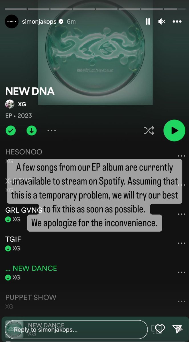 natto_XG's tweet photo. From the boss man himself @SimonJakops. #XG #XGALX #Spotifygate https://t.co/g0ODLyzotZ
