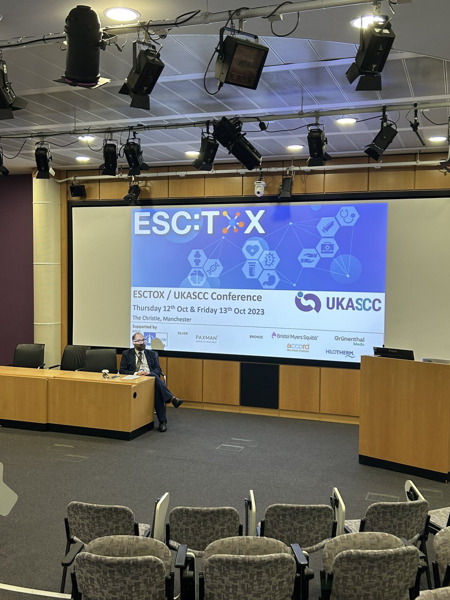 CICEManchester's tweet photo. We are almost ready to start our #ESCTOX2023 conference! With some great guest speakers, and captivating subjects, we are excited to see what the day will entail. #supportiveoncology #CancercareMASCC #ukascc https://t.co/2AnSuitwhe
