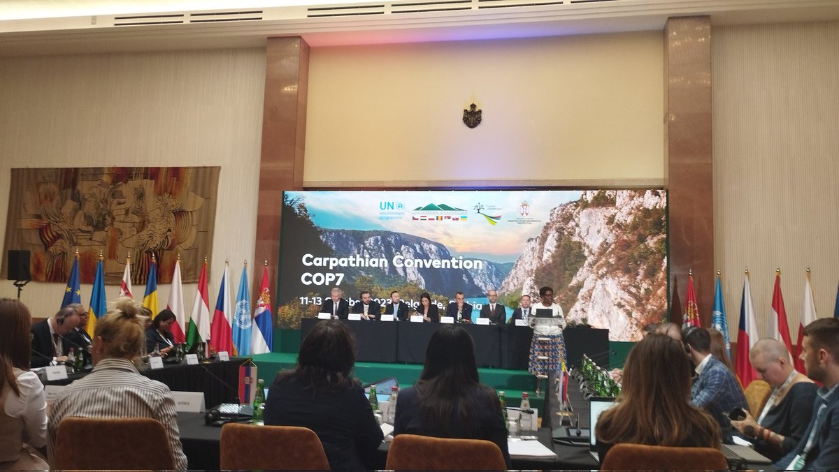 Martin_Ecology's tweet photo. Delegates starting to debate and ratify the Carpathian Biodiversity Framework (CBF). #Belgrade #COP7 #biodiversity @NaturaConnect https://t.co/daVYUgeMql