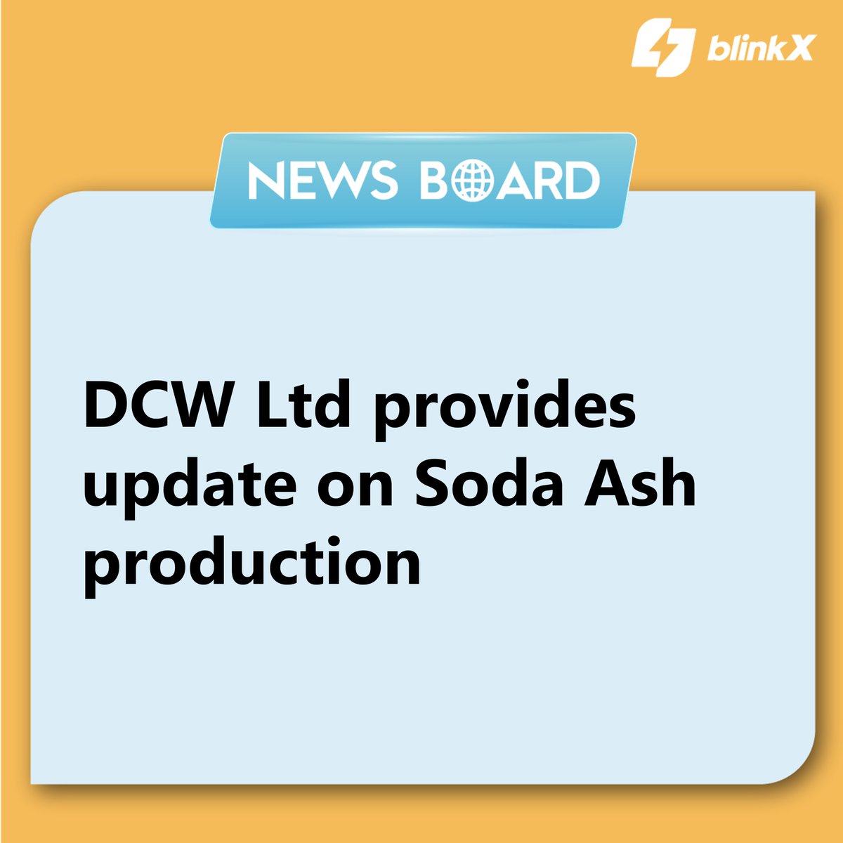 DCW Ltd has issued an update regarding the restoration of soda ash production following a mechanical breakdown of the CO2 gas compressor in its Soda Ash Plant...

Read more at: blinkx.in/news/company/d…

#DCW #Chemical #SodaAsh #SpecialityChemicals #StockToWatch #sharemarket…