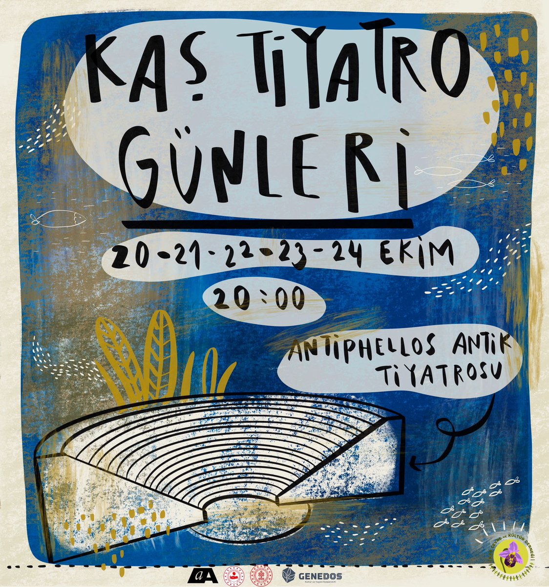 cihangirakademi's tweet photo. Kaş Tiyatro Günleri ikinci yılında, 20 – 24 Ekim tarihleri arasında dört farklı mekânda, yedi ayrı gösteri ile seyirciyle buluşuyor. Festivalin masrafları Kaş’taki işletmeler, oteller ve restoranlar tarafından karşılanıyor, etkinliklerin tamamı sanatseverlere ücretsiz sunuluyor. https://t.co/I9NdhrBa5r