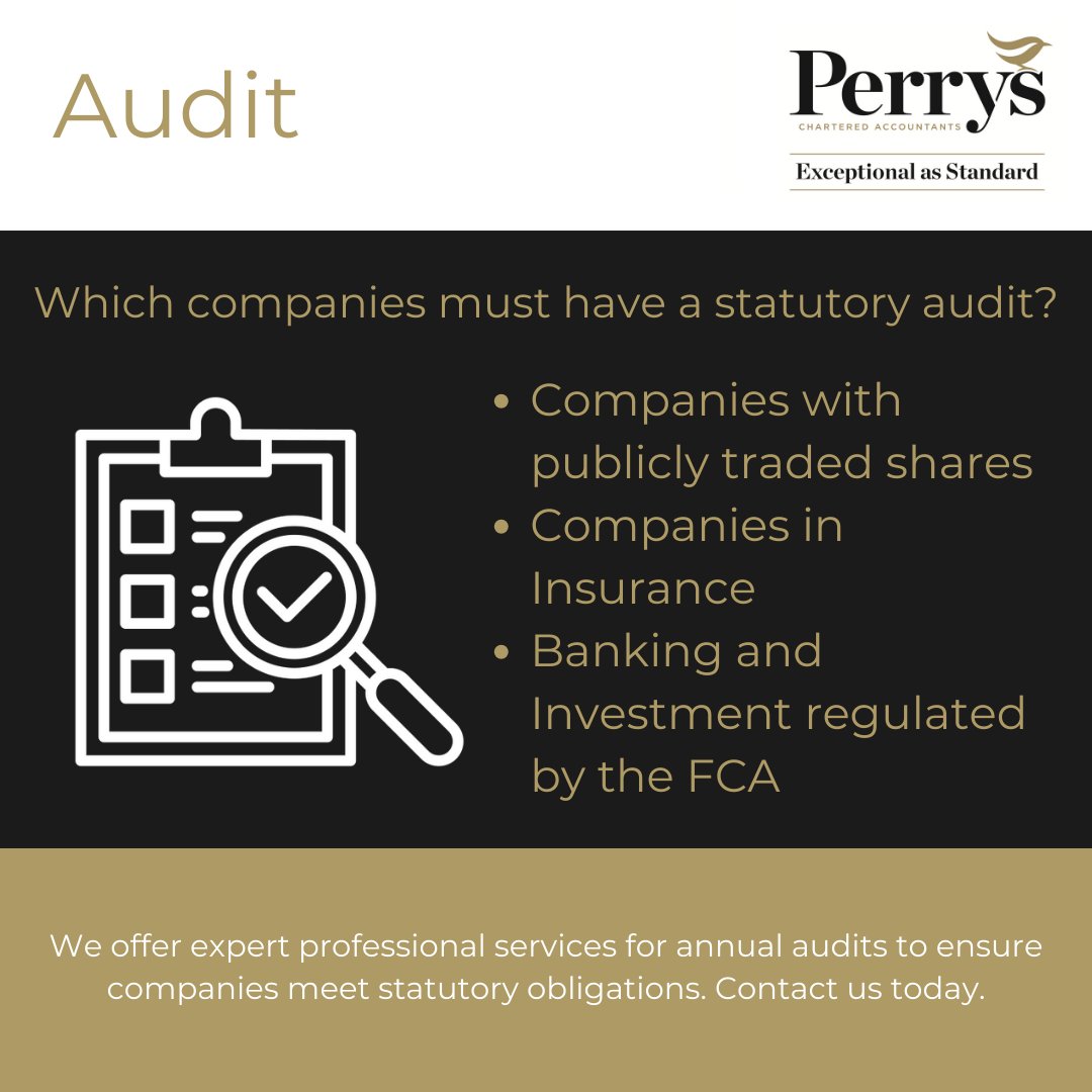 Statutory audits provide an independent review of an entity’s financial statements, if you think your company may need this, contact us today and we can explain what is required. 

#StatutoryAudits #BusinessAudit  #BusinessCompliance #AuditProcess #AuditingServices