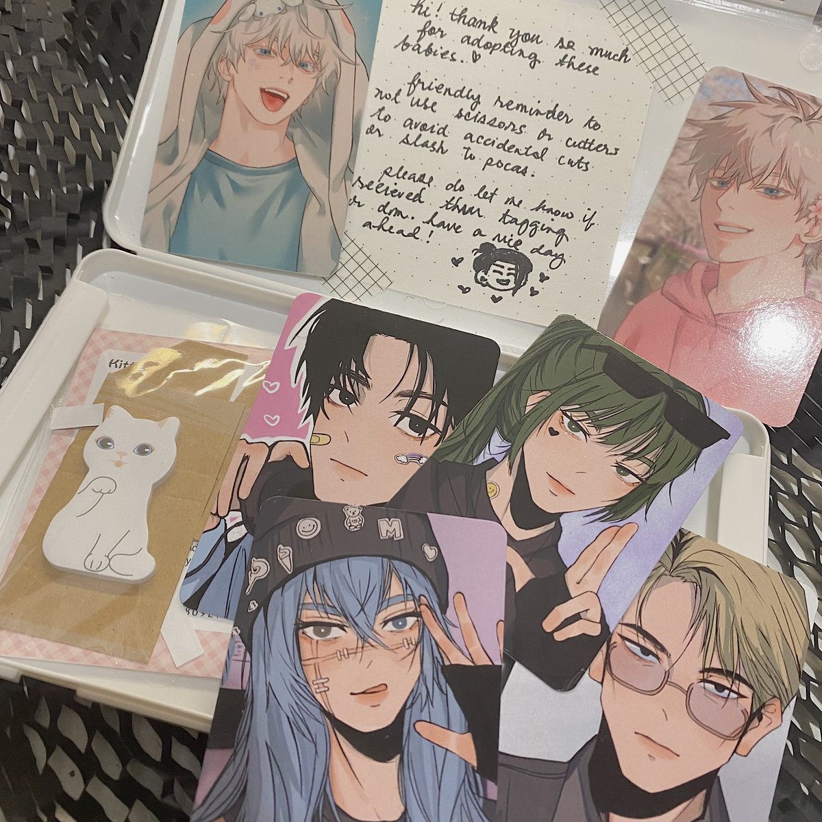 inumakicartz's tweet photo. ⠀⠀⠀⠀⠀⠀⠀⠀
⠀⠀ . . . 💌 ⠀#323mails !

★﹒pretty pocas arrived safely today! tysm for offering them to me 🖤 the packaging is vv safe and freebie is so cute :D 

#AiPatunay — @aiaigasazhanyi https://t.co/0HA1jROfnu
