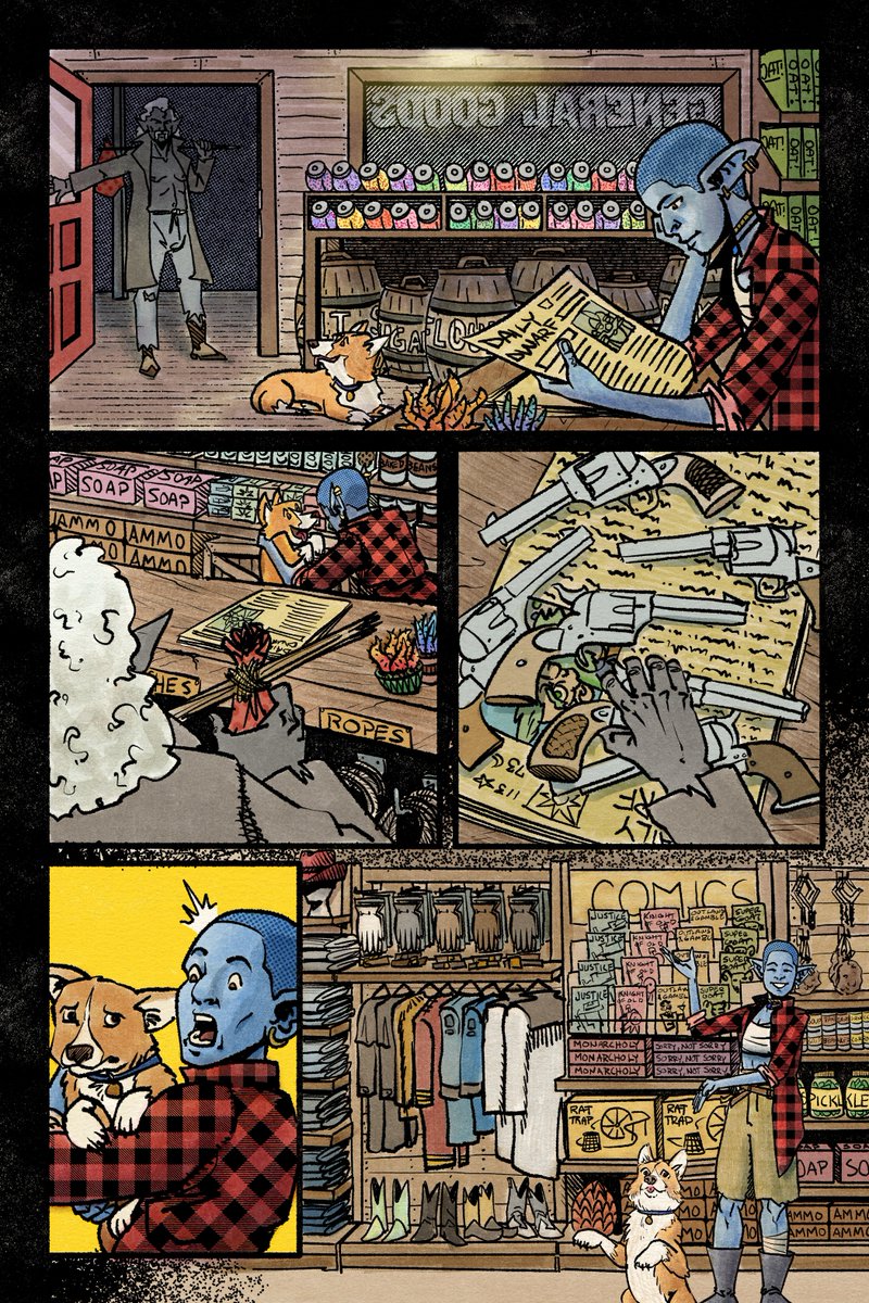 Foulsham_Art's tweet photo. page 2 done! only 19 more to go for issue 2 of the #ElfWithNoName I'm gonna do my best to have it done around Thanksgiving or early December. (or sooner... but I am working on another book lol) https://t.co/P0xq7fS6v7
