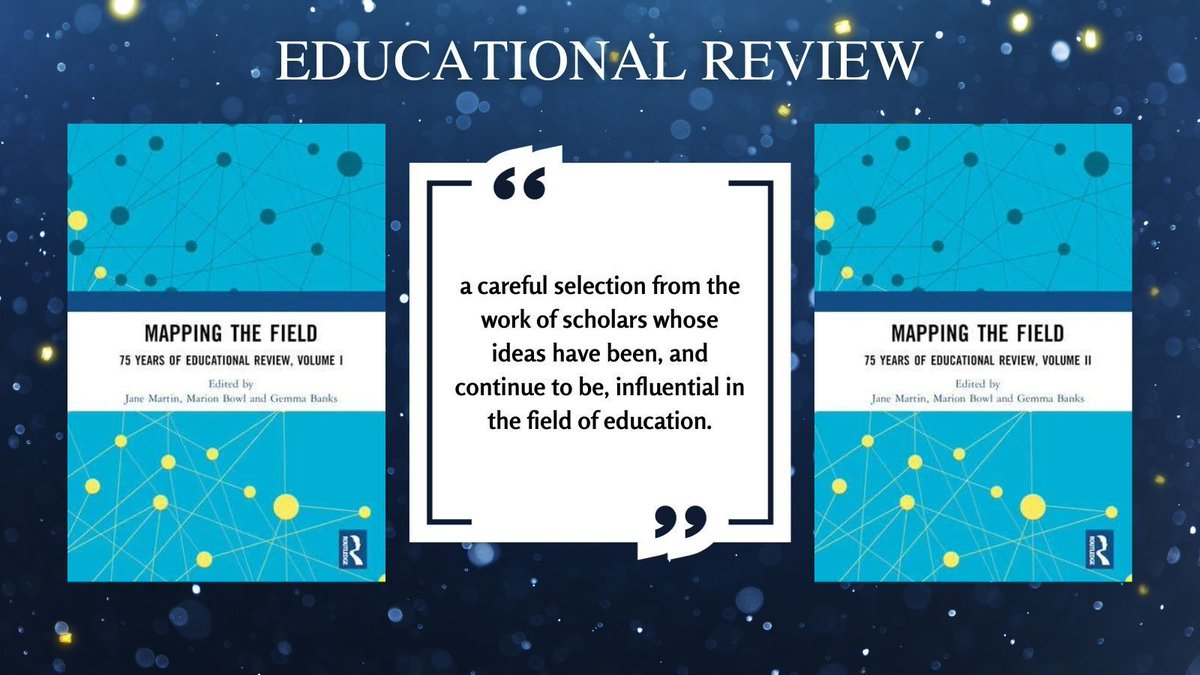 Educational Review (@edreview) on Twitter photo 🚨 #NewBookAlert! 🚨
Read key education research from the last 75 years gathered into the 2 volumes of Mapping the Field! 📖 🎉
Available now, published by <a href="/RoutledgeEd/">Routledge Education Books</a>
birmingham.ac.uk/schools/educat… 🚨 #NewBookAlert! 🚨
Read key education research from the last 75 years gathered into the 2 volumes of Mapping the Field! 📖 🎉
Available now, published by <a href="/RoutledgeEd/">Routledge Education Books</a>
birmingham.ac.uk/schools/educat…