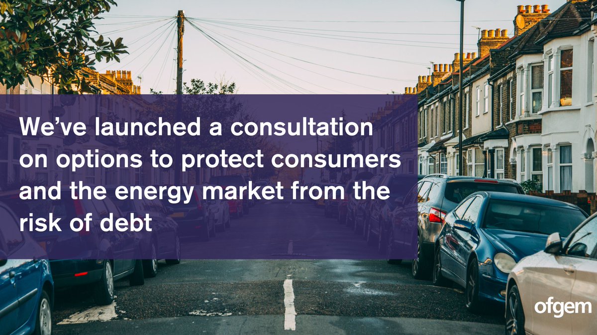 We're launching a consultation on what options could protect consumers &amp; ensure a healthy, fair market as levels of consumer debt has increased. 

For more on how we're engaging with both industry and consumers ⬇️

ofgem.gov.uk/publications/o…