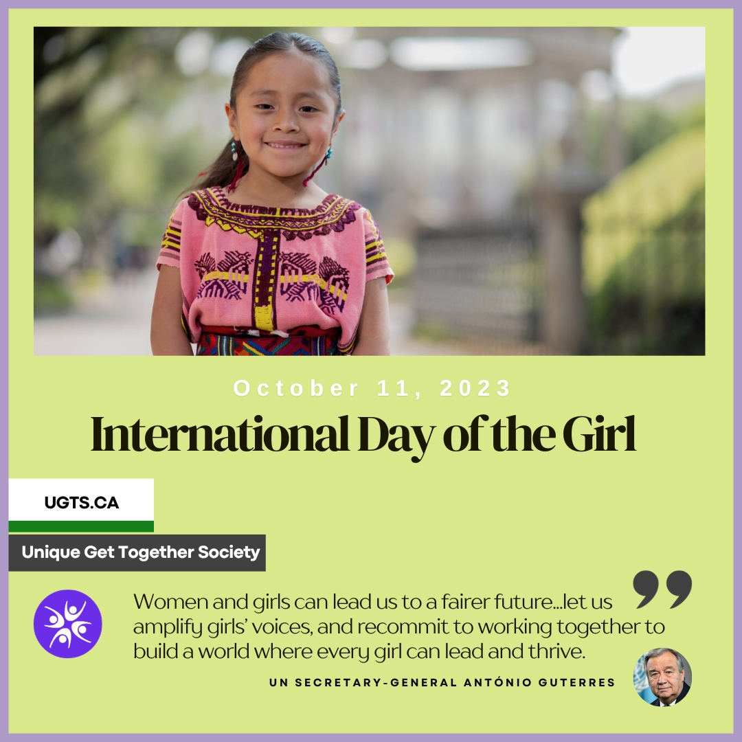 It's International Day of the Girl! 

This day was established to address the challenges that girls face worldwide. It aims to promote gender equality and advocate for access to education, healthcare, and protection from violence and child marriage.

#InternationalDayoftheGirl