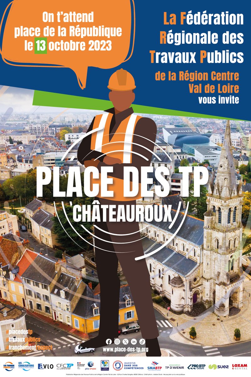 📣 J-1 PLACE DES TP CHÂTEAUROUX 📣

La tournée Place des TP se poursuit, on t'attend place de la République à Châteauroux ! 🤩
