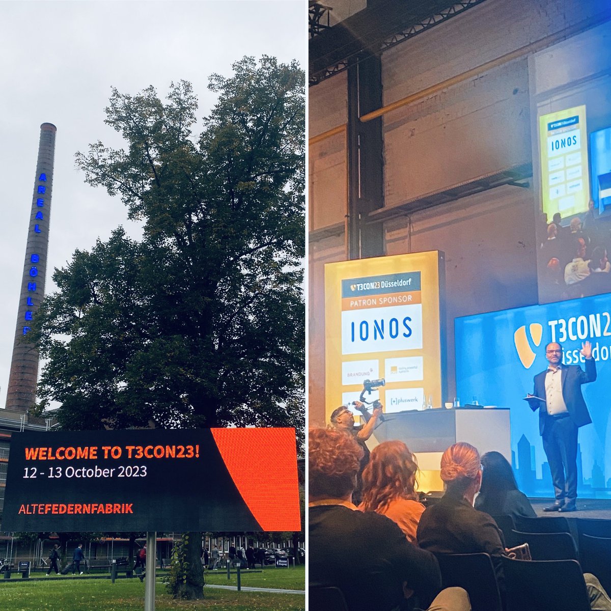 Tim Neugebauer (@_neugebauer_tim) on Twitter photo Guten Morgen aus dem Areal Böhler in Düsseldorf von der #TYPO3 Konferenz 2023, dem Meet & Greet der TYPO3 #Community, organisiert durch die <a href="/typo3/">TYPO3 Project</a> GmbH. Wir freuen uns auf die beiden Konferenztage und natürlich das Abendevent inkl. der Verleihung der TYPO3-Awards.
#t3con #cms Guten Morgen aus dem Areal Böhler in Düsseldorf von der #TYPO3 Konferenz 2023, dem Meet & Greet der TYPO3 #Community, organisiert durch die <a href="/typo3/">TYPO3 Project</a> GmbH. Wir freuen uns auf die beiden Konferenztage und natürlich das Abendevent inkl. der Verleihung der TYPO3-Awards.
#t3con #cms