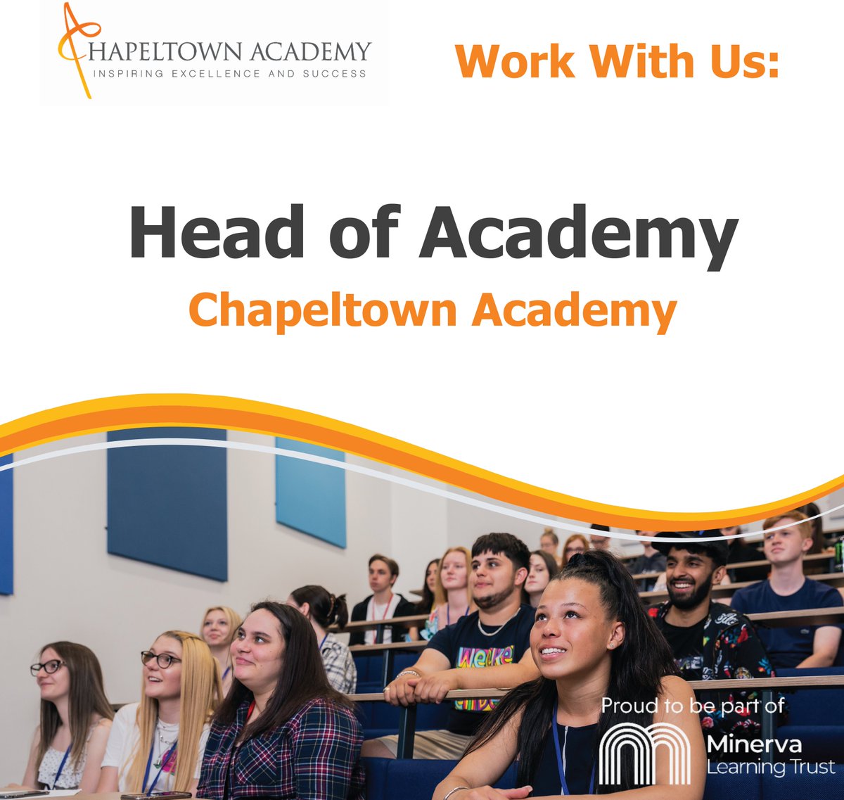 There are just a few days left to apply for the Head of Academy role at Chapeltown Academy.

Prospective applicants are encouraged to contact the Trust at their earliest convenience so that we can arrange a CEO chat and facilities tour if required.

lnkd.in/dUHX6WS