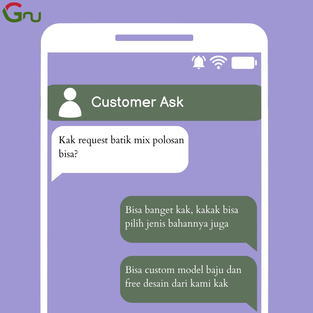 Menerima pemesanan seragam batik, kemeja kerja, wearpack, jilbab printing, jaket, hoodie, gamis, dan kaos.
More info please click link on bio✨
✨ FREE CUSTOM DESAIN ✨