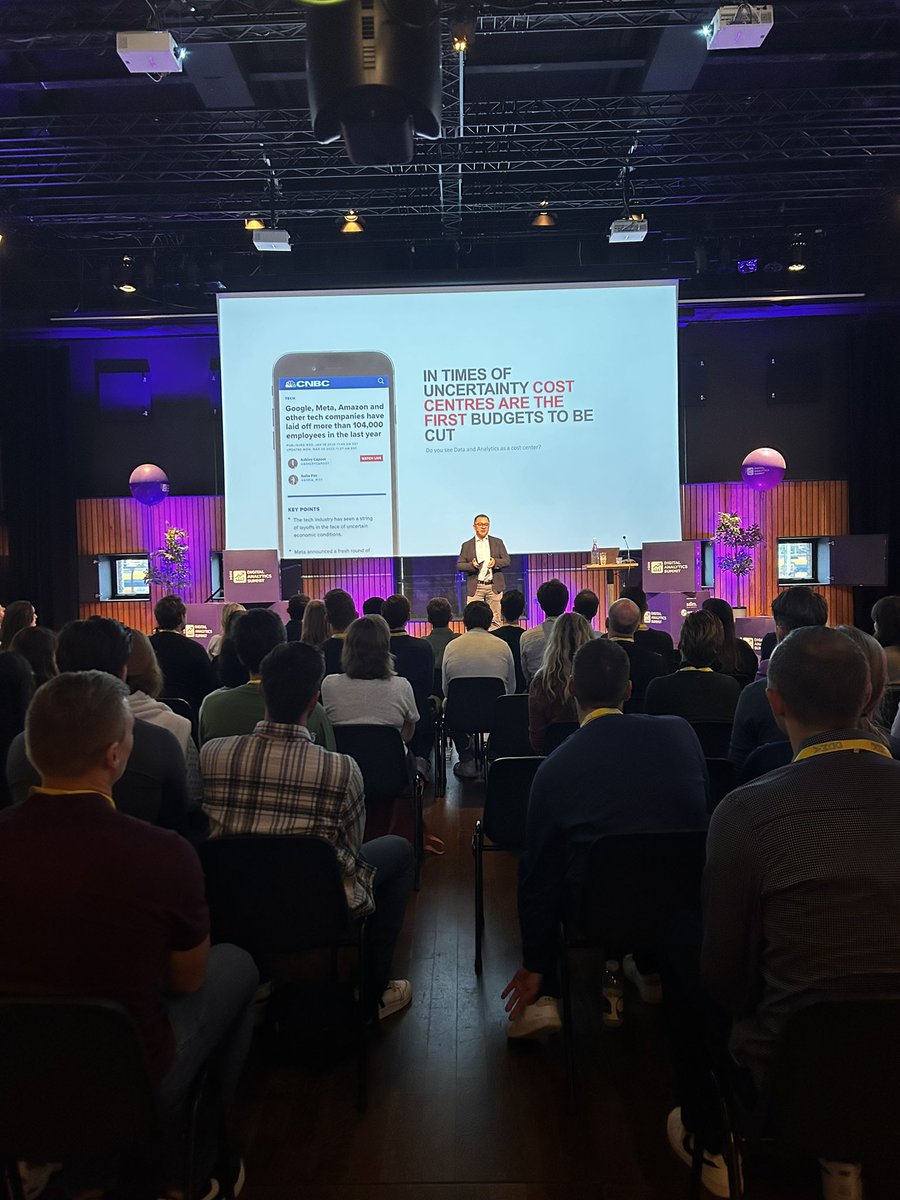 Ibrahim Elawadi just shared his insights about measurements of both tangible and intangible values of Digital Analytics.  #das2023