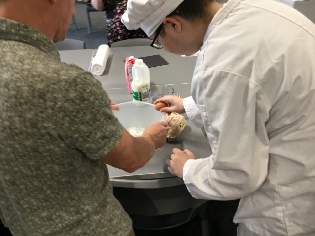 ExpLearningHub's tweet image. Our C&amp;amp;S students have been working on their independent living skills by measuring and weighing the ingredients then mixing everything together to make pancakes. Great job everyone and well done!