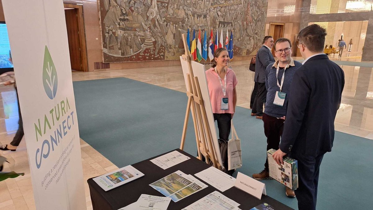 NaturaConnect's tweet photo. NaturaConnect at the Carpathian Convention Expo 🇨🇿 🇭🇺 🇵🇱 🇷🇴 🇷🇸 🇸🇰 🇺🇦: high interest in our project & many connections made! @WWFCEE @BOKU_IHG & @IIASAVienna #HorizonEU #COP7 https://t.co/5jziyKHWRN