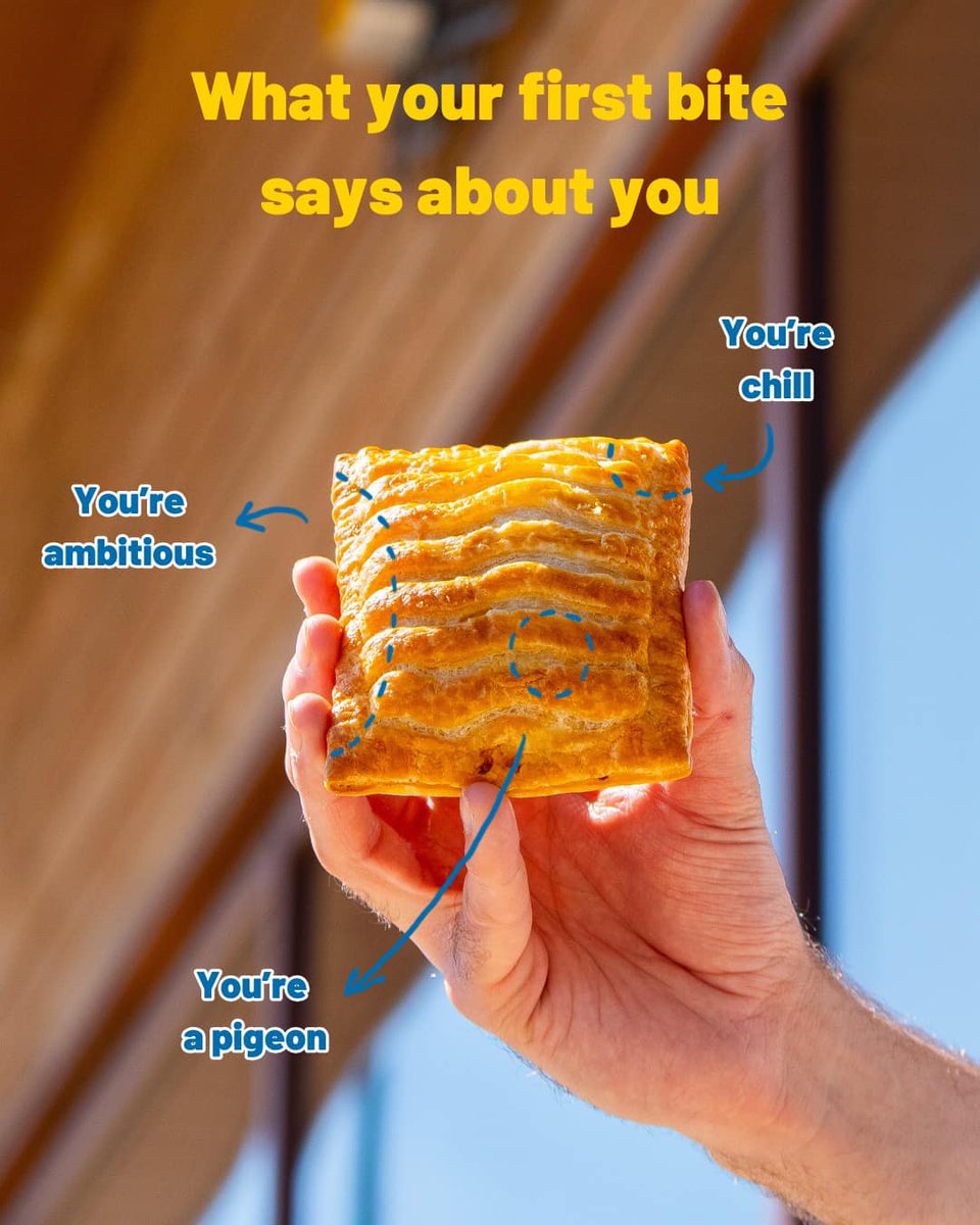 What bite do you take first?  

Pop into <a href="/GreggsOfficial/">Greggs</a>, and let us know! (We won't judge, promise!) 😋