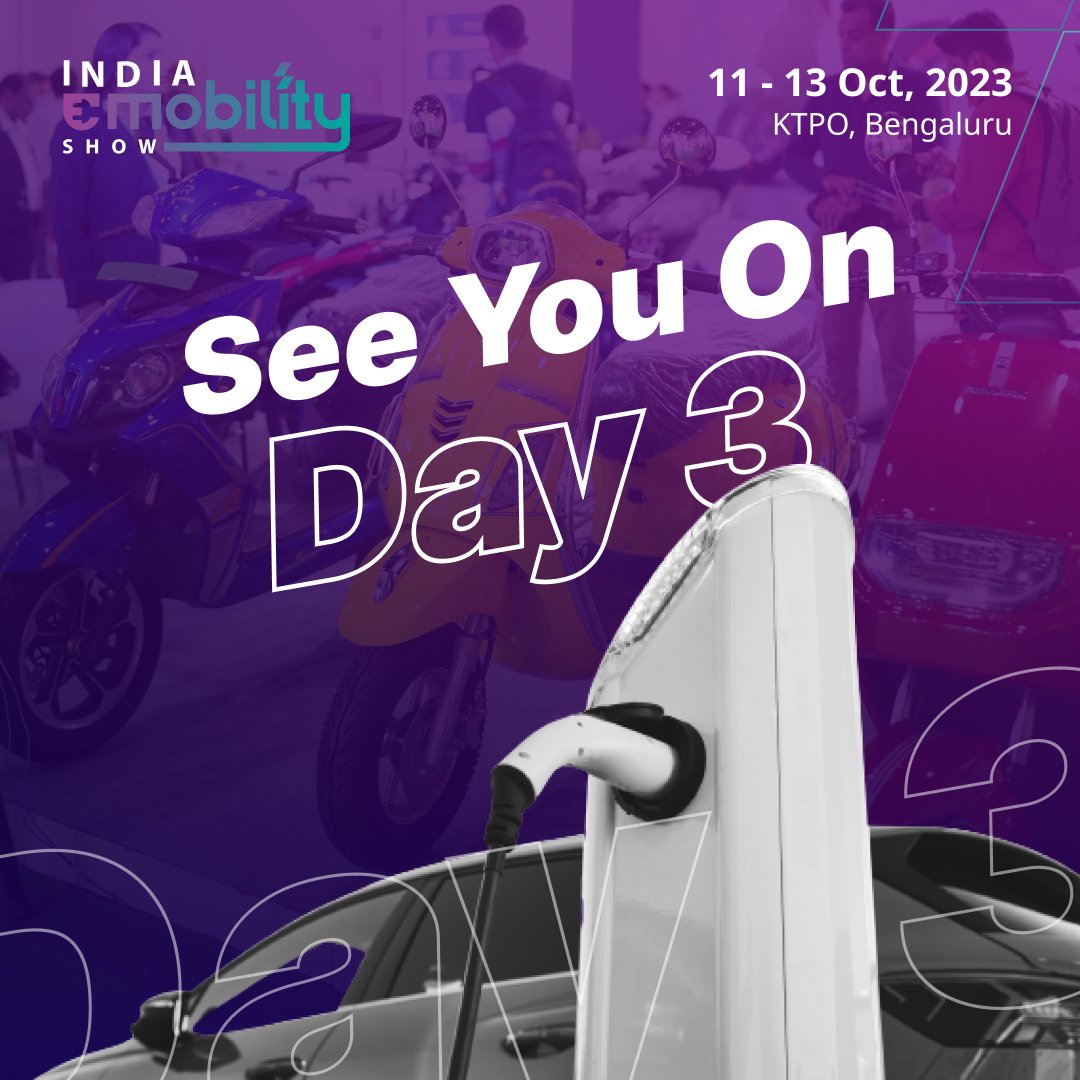 After a busy day 2 at the India eMobility Show, the day 3 of the event promises to provide more insights into the future of transportation, showcasing groundbreaking innovations.

See you all tomorrow! 

Book your free pass at bit.ly/3QE6mpX  

#IES23 #indiaemobilityshow