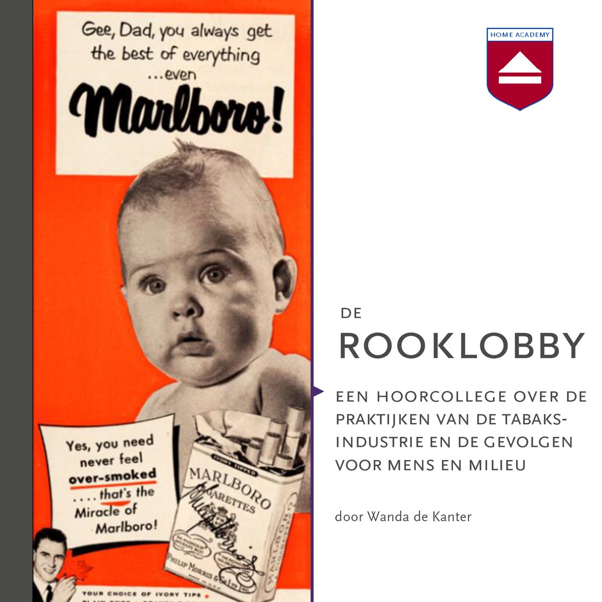 Oktober is sinds enkele jaren de maand om zoveel mogelijk mensen te helpen om te stoppen met roken. In het kader van Stoptober brengt Home Academy een #hoorcollege uit over de rooklobby, door Wanda de Kanter.

home-academy.nl/products/de-ro…