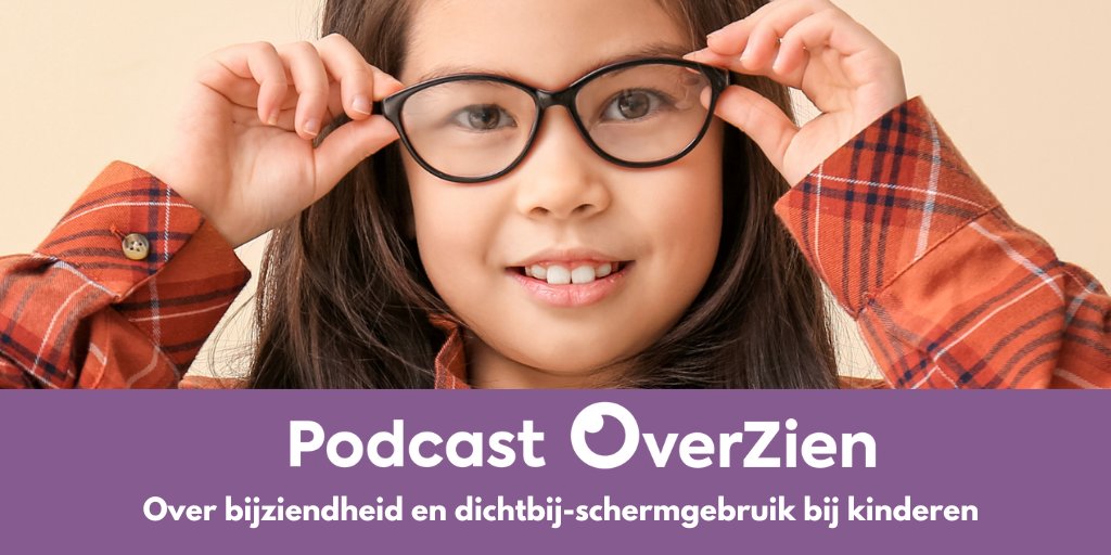 Vandaag hebben we ook de eerste aflevering van onze podcast Overzien gelanceerd: over bijziendheid en dichtbij-schermgebruik bij kinderen, met o.a. experts als Prof. dr. Caroline Klaver. Te beluisteren via Spotify en Apple Podcasts: bit.ly/3QeiHAm #Myopie #WorldSightDay
