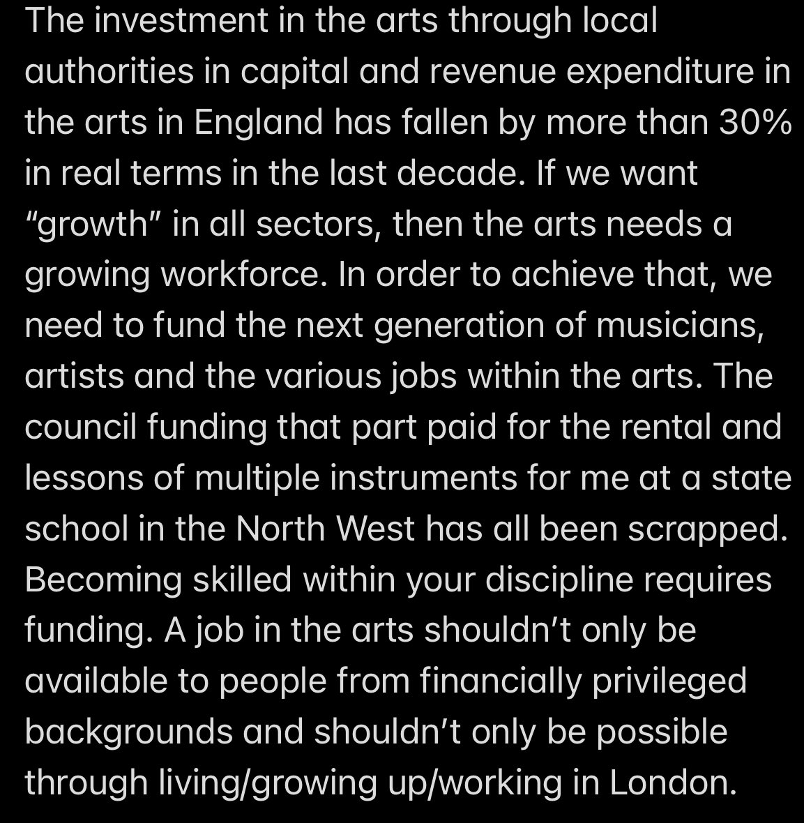 Fund the arts.
