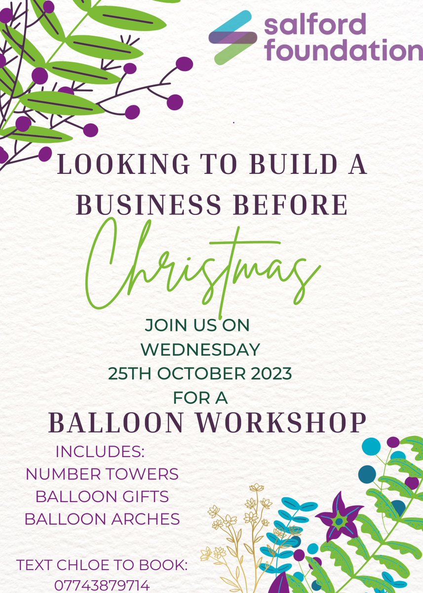 SalfordFDN's tweet image. Join us at the Women's Centre in time for the festive season, learn how to create BoBo Balloon Gifts and other balloon decor!
 #gifts #balloon #learnhow #festiveseason