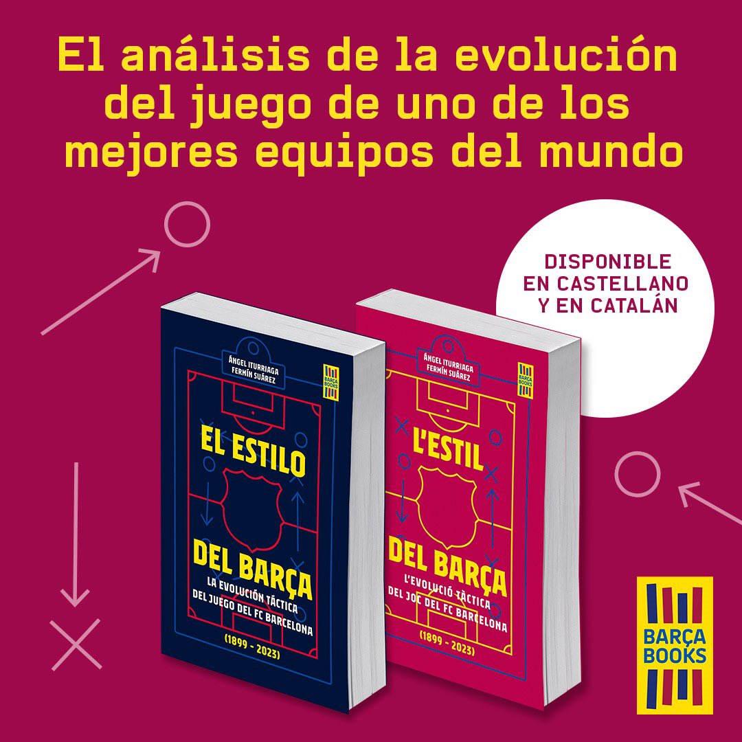 With thanks to @anituarco & @FerminSuarez03 for inviting me to contribute to their superb research on the evolution of @FCBarcelona playing style & tactics ‘from 1899 to Xavi’: El Estilo del Barca is now available from Barca Books! @jonawils @J_Famethrowa @sidlowe @GuillemBalague