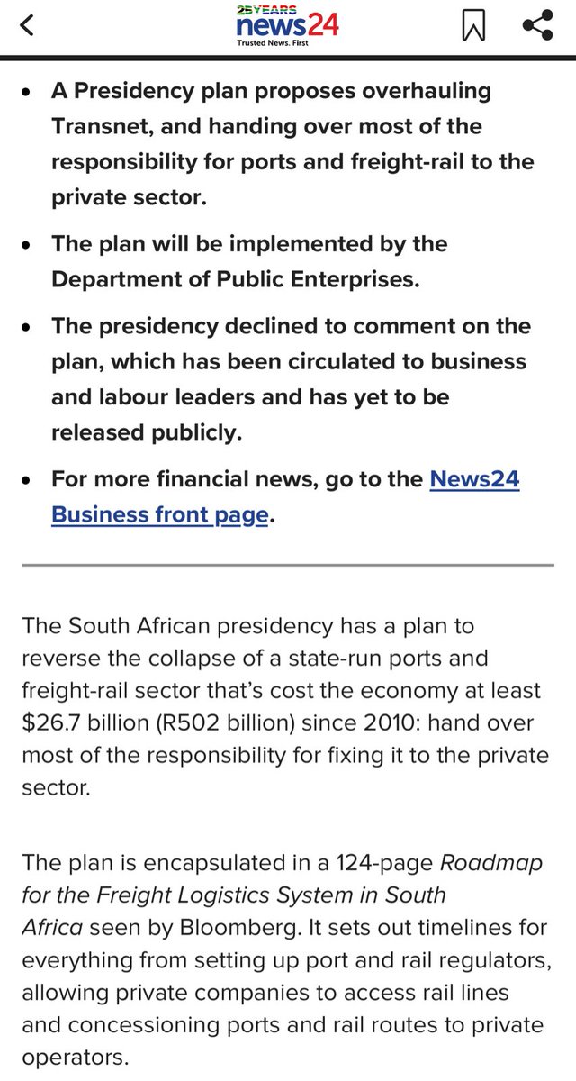 koko_matshela's tweet photo. If this plan seen by Bloomberg is true then the country is being auctioned away.

We are in the middle of hell. https://t.co/spGQ4EeZOK