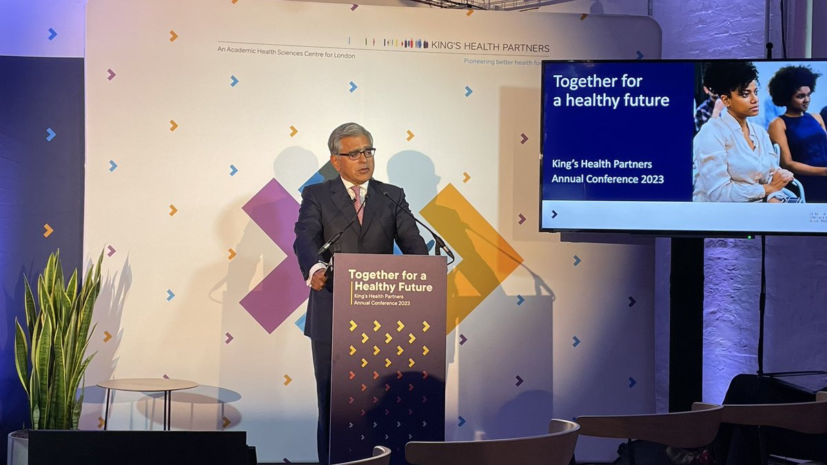 Paulbacca's tweet photo. Lord Kakkar kicking off the 2023 @kingshealth #conference https://t.co/W1jacEnpKm