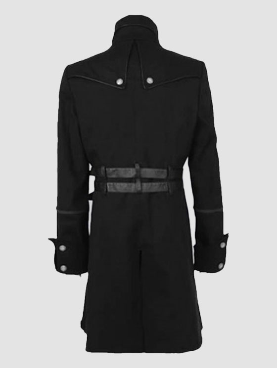 This coat is the epitome of dark sophistication, perfect for those who crave a touch of edge in their wardrobe. Get ready to make a bold fashion statement with [rockgothic.com]! 🦇 #GothicFashion #DarkElegance #ShopNameFashion #BuckleCoat