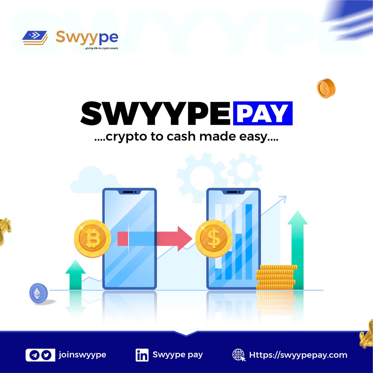 joinswyype's tweet image. Swyype Pay 💰:

The most reliable platform for your crypto payment.

Local and international, Swyype pay always got you covered.💵💸

#digitalcurrency 
#seamlesstransaction
#swyypepay