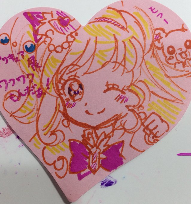 それからフォロワーさんに1時間近く待って頂いて(ほんっとごめんなさい)その間絵描いてたらミラクルのグリーティングも始まりミラクルがボードの所に来て自分へのメッセージ探してたら自分の立ち位置からは見えにくかったのですがどうやらこの絵を見つけて喜んでくれてたようで嬉しすぎたモフ〜!