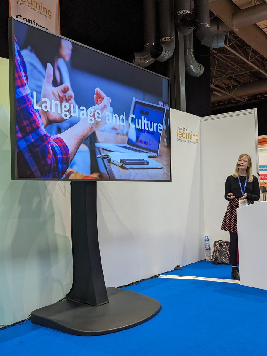 A packed house at #WOL23 yesterday for our Emily's presentation on how translation can help with #inclusive #learning design.

True localisation of content isn't just words - consider gender fair language, imagery, learning styles and cultural references to be truly inclusive 😀
