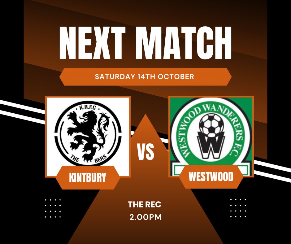 The weekend ahead for the 1st team. 🧡🖤

🎟️ - FREE ENTRY

🆚 @FirstWestwood 
🏆 <a href="/BerksandBucksFA/">Berks & Bucks FA</a> 
🏟️ The Rec 
⏰ 2.00pm
🚗 Parking On site 
🍔 Refreshments available
🍺 Bar Open 1pm