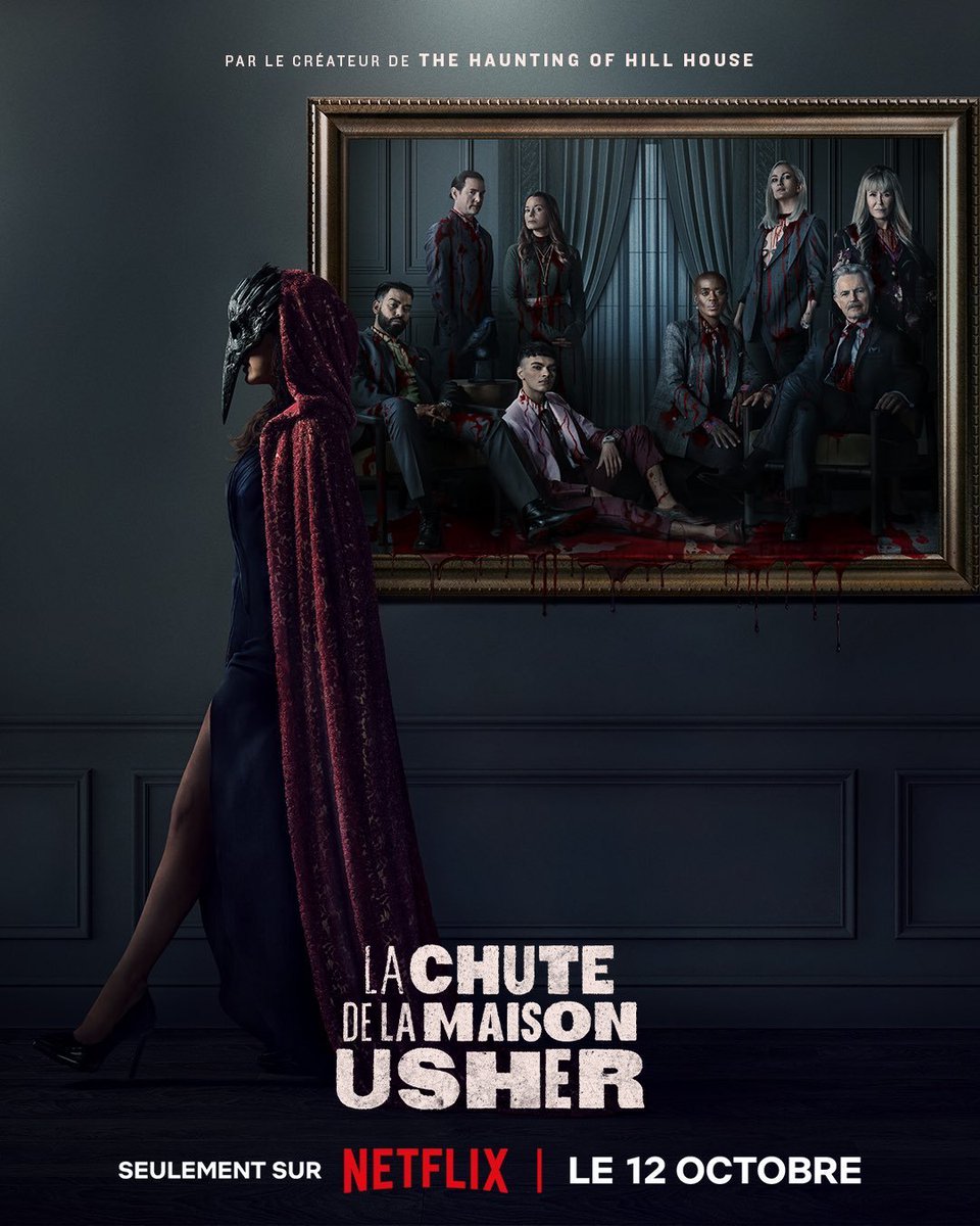 SeriesUpdateFR's tweet photo. La série "La Chute de la Maison Usher" de Mike Flanagan est disponible sur Netflix.

Un milliardaire à l'âme tourmenté légue son puissant empire à des héritiers trop gâtés, qui vont tous connaître une fin morbide. https://t.co/gesmq5ckLI