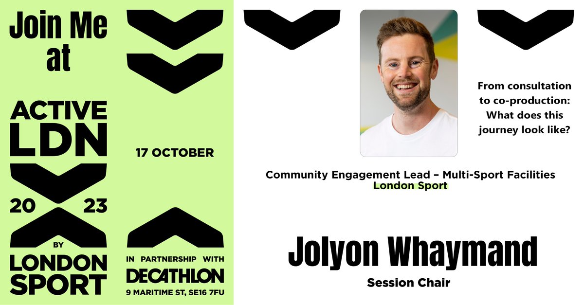 I’m delighted to be part of Active LDN 2023 with @LondonSport and help shape the future of sport and physical activity in the capital. Join me on 17 October to discuss “Active Solutions to London’s Challenges”.

Secure your ticket here: bit.ly/3Rwb61h
