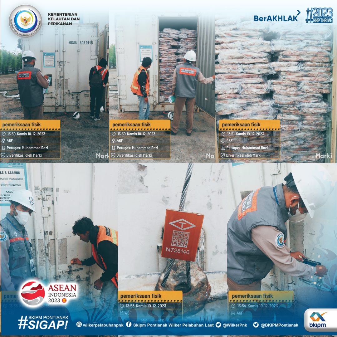 WilkerPnk's tweet photo. Hai #SahabatBahari Pejabat Karantina melakukan Pemeriksaan Kebenaran Isi Dokumen dan jenis pada Produk Hasil Perikanan Cumi - Cumi 15.000 kg, Domestik Keluar tujuan Jakarta

___ 
#KKPThrive #BKIPM #KKP #KarantinaIkan https://t.co/ouCJb6Ly2j