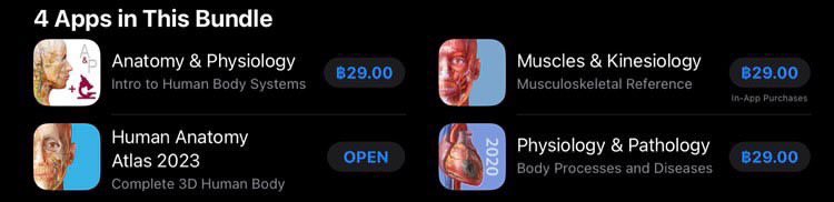 ประกาศจ้าาาา เซตแอพอนาโตมี่ชื่อดังช่วงนี้ลดราคา จากหลักพันเหลือเพียงแอพละ 29 บาท!!! ลดถึงเมื่อไหร่ไม่รู้ แต่แนะนำว่าให้รีบไปกวาดซื้อเลยยยยยย