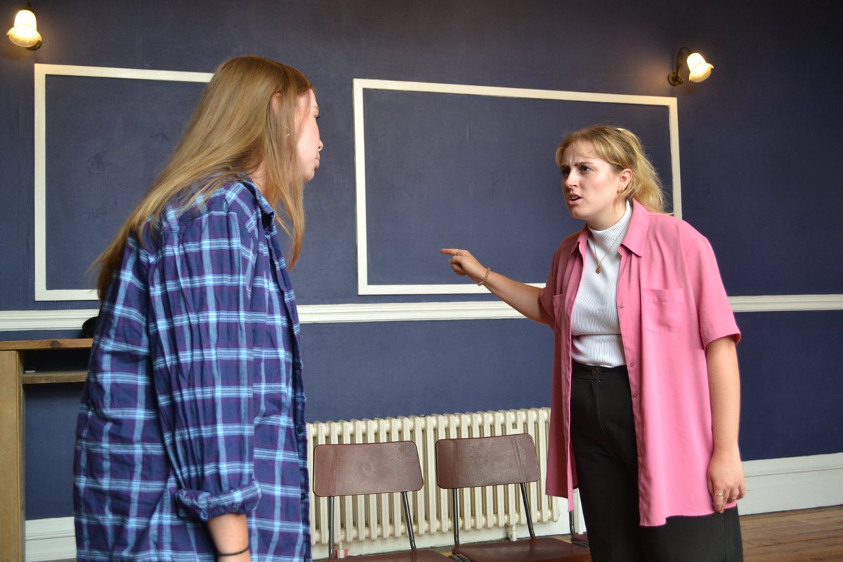 rampagetheatre's tweet photo. Some shots of rehearsals lately…  5 days now until ‘The Lodger’ returns to @landutheatre !🫶🏼🎬

So; ‘is this a show for me?’
This play will resonate with people of both younger &amp; older generations - as a working class story with themes of isolation, desperation, love &amp; lust.🏡💔 https://t.co/HSjkEXdC5p