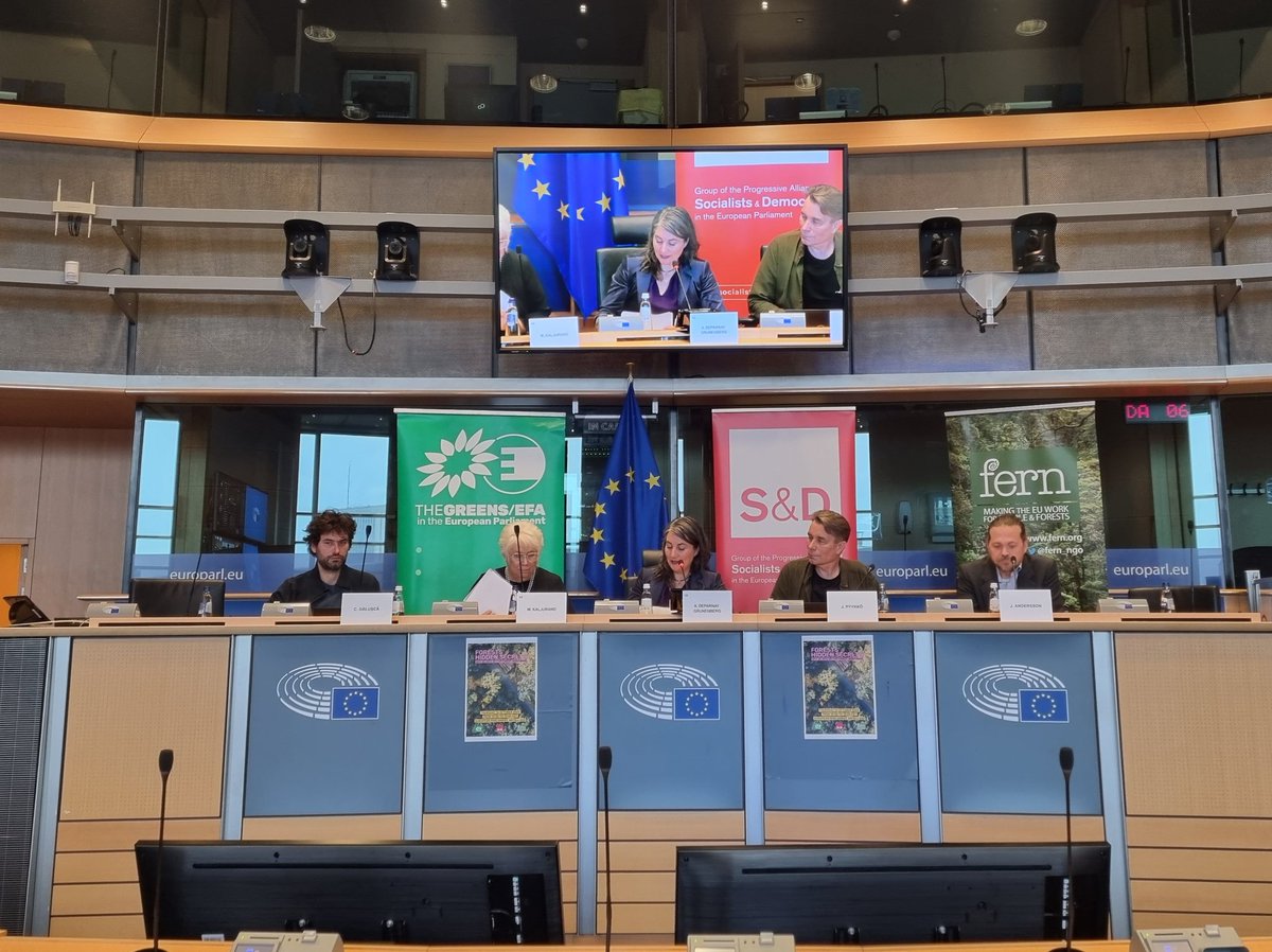 Happening right now in the @EUParl_EN: Forests' hidden secrets, a conference about monitoring & expanding strict protection for old-growth forests in the #EU, organised by @GreensEFA & @Fern_NGO. 
#Forests #biodiversity #OGF #IllegalLogging #forestcrime
Follow for live updates 1/