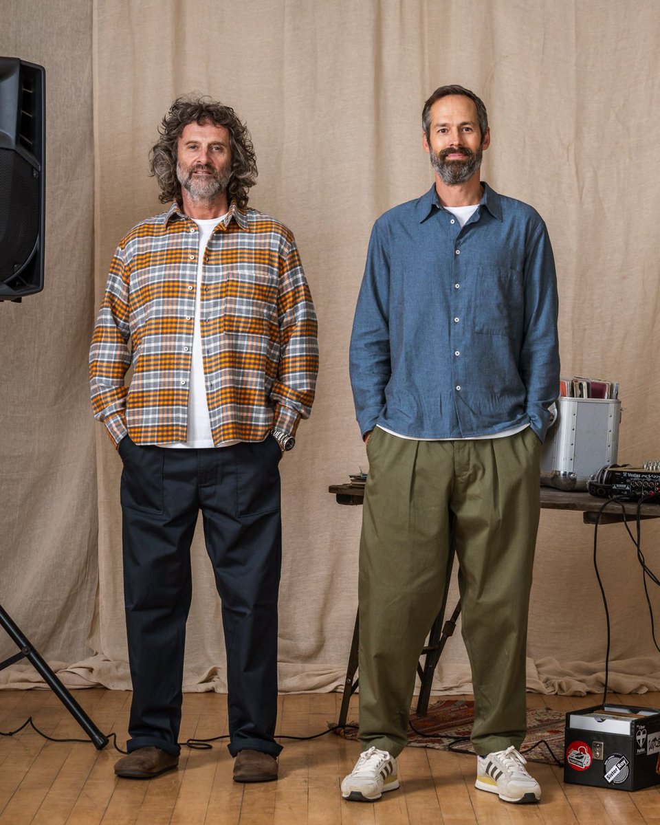 Mates Jamie and Phil share a love of music, bought together by their obsession for vinyl and stories of their raving days. Between them, the pair are involved in all sorts of pursuits, best of all DJ’ing (you’ll have seen Phil spin some records here at the shop). We kitted them o