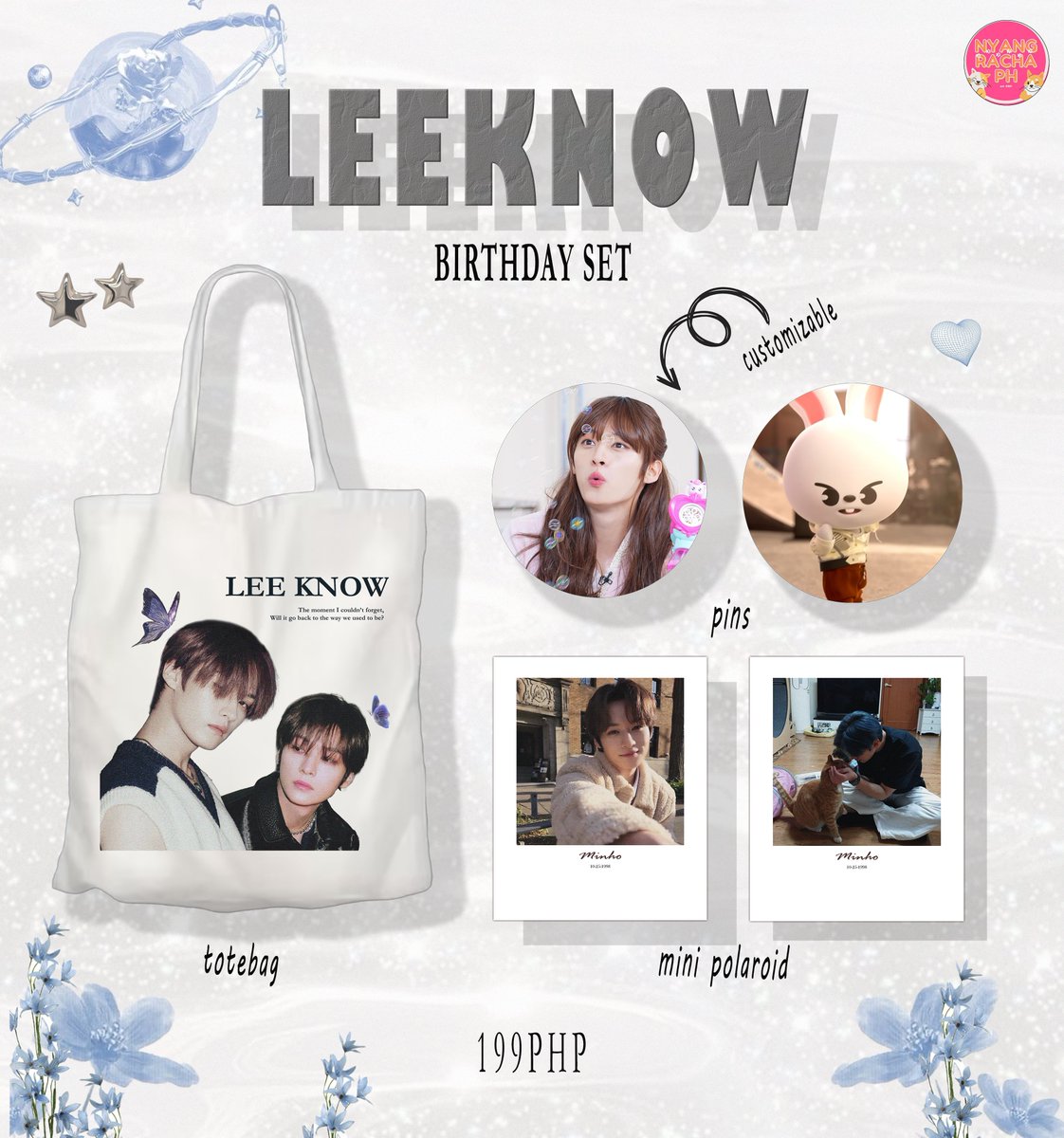STRAY KIDS LEEKNOW BIRTHDAY SET😺🥳

🐰 199php
🐰 MOP: GCash
🐰 MOD: Shopee
🐰 DOO: October 20, 2023
🐰 DOP: October 20, 2023
🐰 With freebies !!

Order Form: forms.gle/XRvWyzH4BmBc3w…

#StrayKids #LeeKnow #Minho #Limbo <a href="/Stray_Kids/">Stray Kids</a>