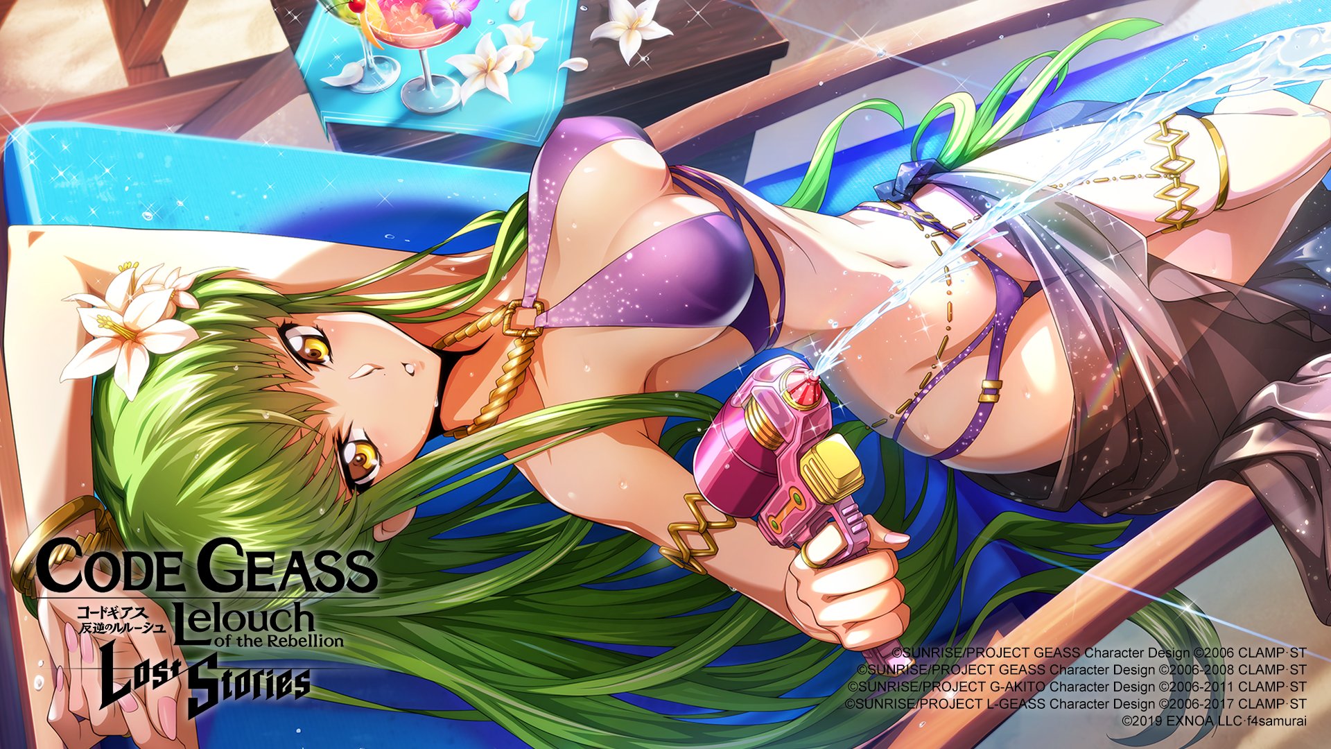 C.C, cute, code geass, cc, anime girl, sexy, green hair, HD wallpaper