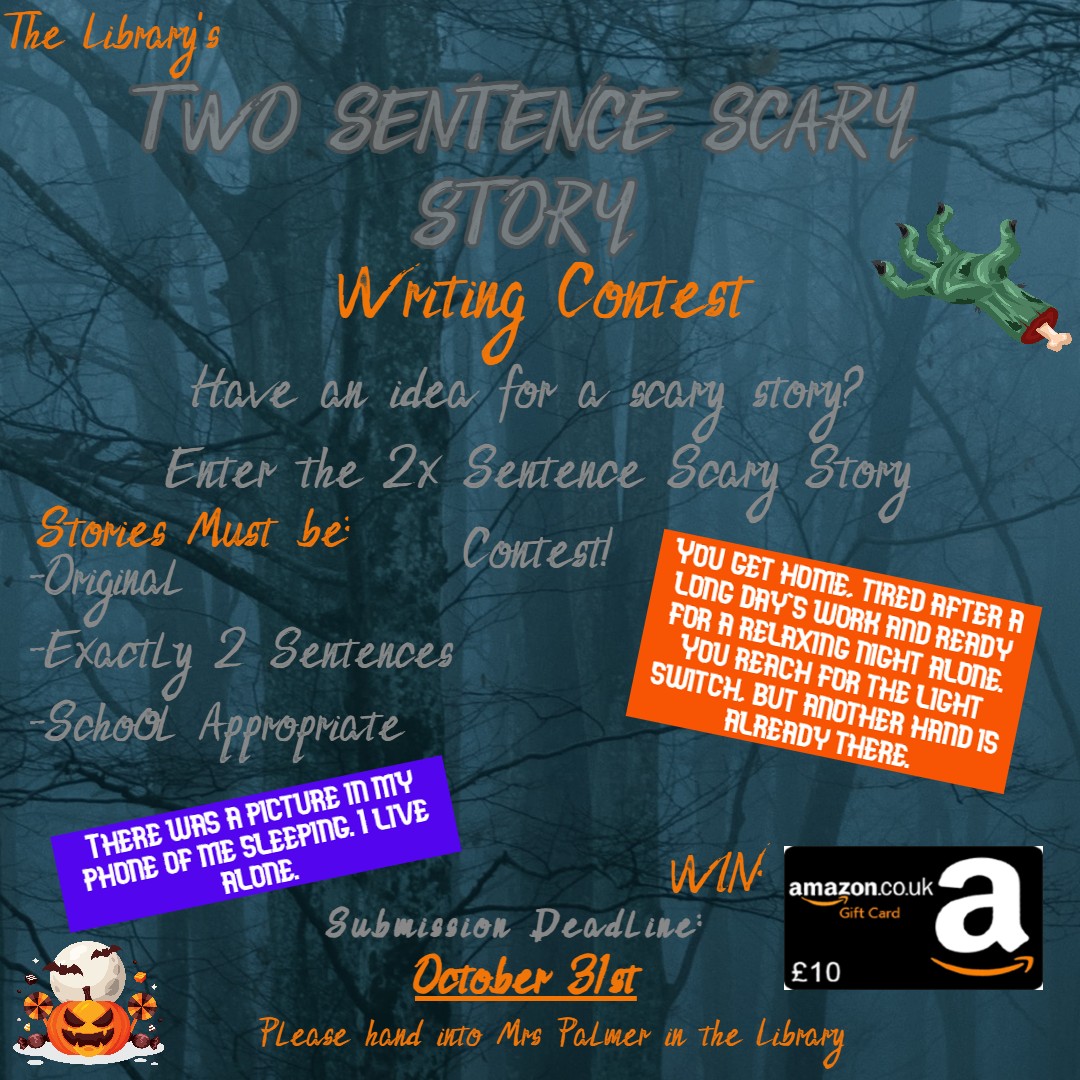 Looking forward to reading some bone chilling entries....
