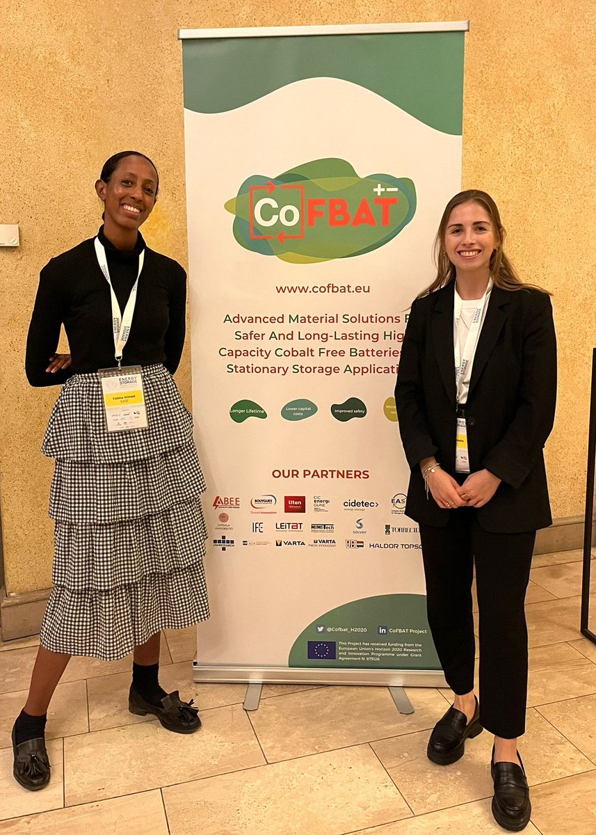 Throughout the 3 days, we are representing CoFBAT at the Energy Storage Global Conference (#ESGC) Come and find us! 🔋🔌