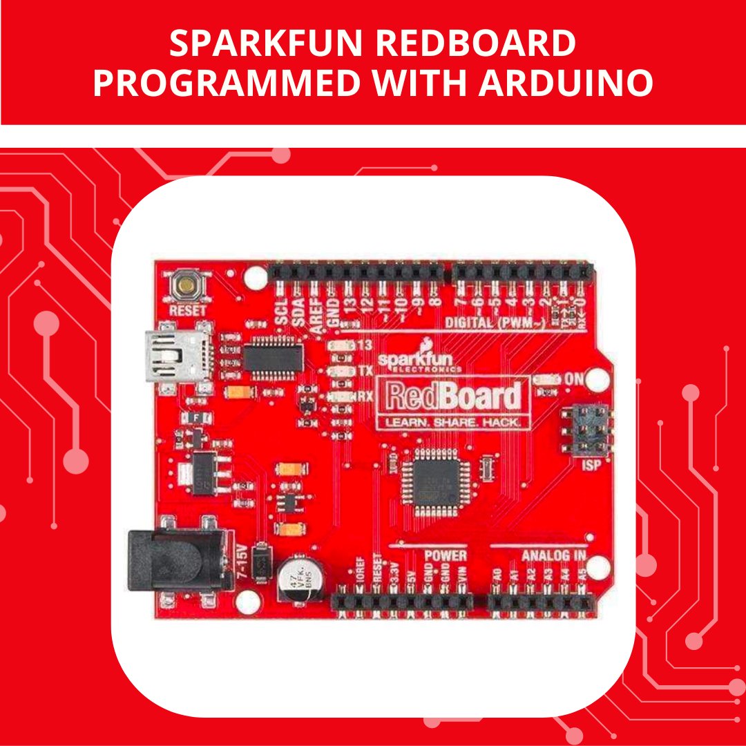 **On Sale** The RedBoard combines the simplicity of the UNO's Optiboot bootloader, the stability of the FTDI and the R3 shield compatibility of the Arduino UNO R3.
t.ly/OPFYv
#thursdaymorning #Electronic #sparkfun
