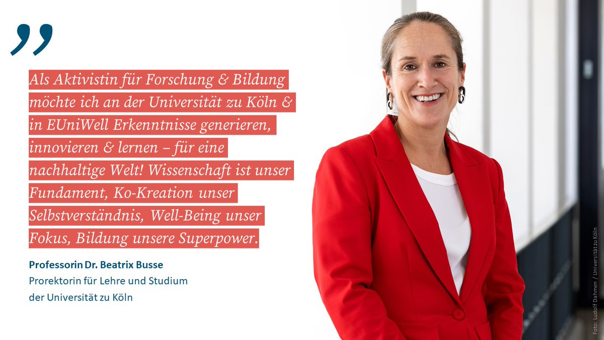 Universität zu Köln (@unicologne) on Twitter photo Seit 1.10. ist ein neues Rektorat im Amt. Professorin Dr. <a href="/BeatrixBusse/">Beatrix Busse</a> ist weiterhin die hauptamtliche Prorektorin für Lehre & Studium. 🎉
Mehr zum Prorektorat ➡️ uni.koeln/QF9TS Seit 1.10. ist ein neues Rektorat im Amt. Professorin Dr. <a href="/BeatrixBusse/">Beatrix Busse</a> ist weiterhin die hauptamtliche Prorektorin für Lehre & Studium. 🎉
Mehr zum Prorektorat ➡️ uni.koeln/QF9TS