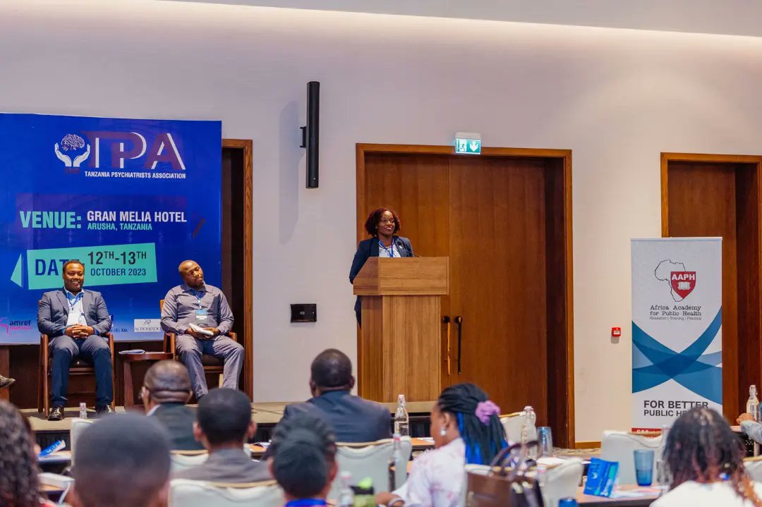 AAPH_Africa's tweet photo. Dr. Mary Mwanyika Sando, CEO #AAPH_Africa on #01stMentalHealthScientificConference  #Mental_Health

"... embracing evidence-based practices ... foundation for mental health and well-being." 

With @PsychTz @beinginitiative @wizara_afyatz 
#Adolescent_Health #ForBetterPublicHealth https://t.co/XaLSAizUZw